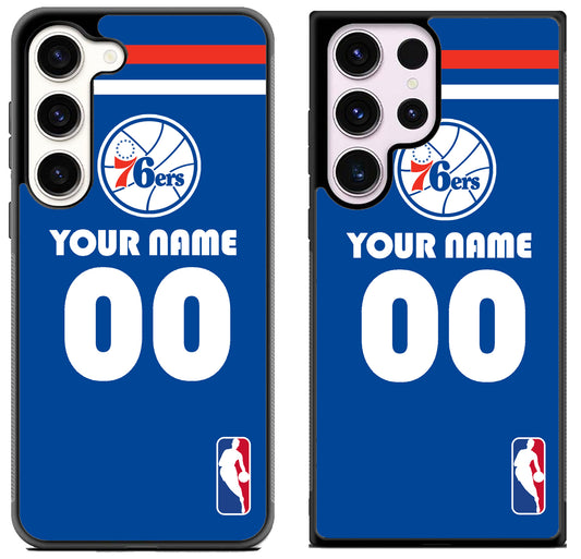 Custom Personalized Philadelphia 76ers NBA Samsung Galaxy S23 | S23+ | S23 Ultra Case