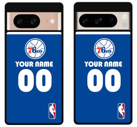 Custom Personalized Philadelphia 76ers NBA Google Pixel 8 | 8 Pro Case