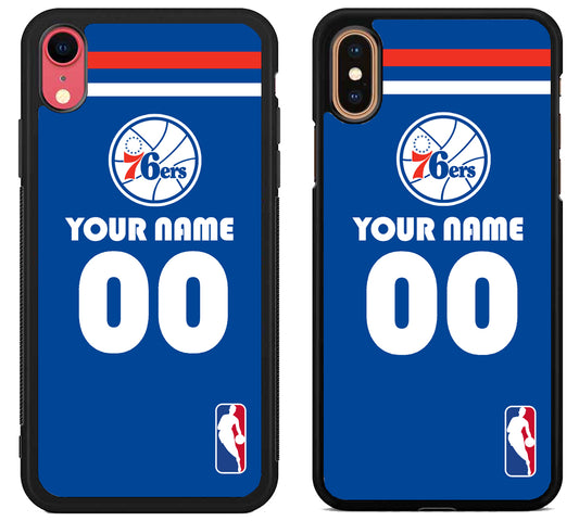 Custom Personalized Philadelphia 76ers NBA iPhone X | Xs | Xr | Xs Max Case