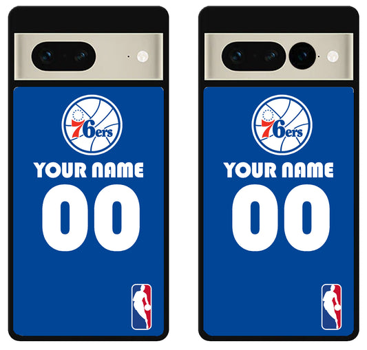 Custom Personalized Philadelphia 76ers NBA Google Pixel 7 | 7 Pro Case
