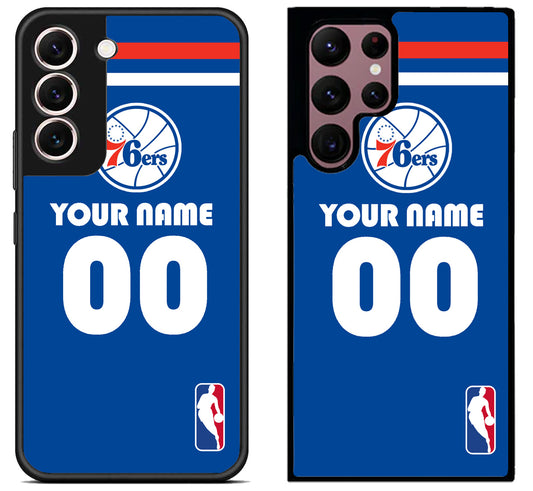Custom Personalized Philadelphia 76ers NBA Samsung Galaxy S22 | S22+ | S22 Ultra Case