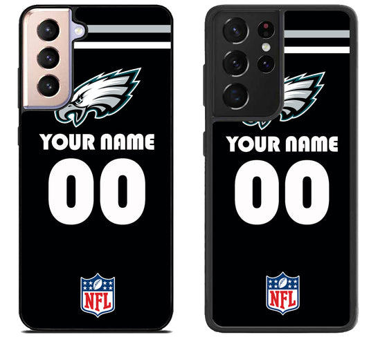 Custom Personalized Philadelphia Eagles NFL Samsung Galaxy S21 | S21 FE | S21+ | S21 Ultra Case