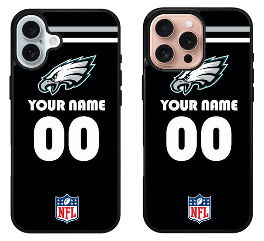 Custom Personalized Philadelphia Eagles NFL iPhone 16 | 16 Plus | 16 Pro | 16 Pro Max Case