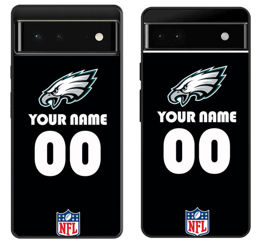 Custom Personalized Philadelphia Eagles NFL Google Pixel 6 | 6A | 6 Pro Case