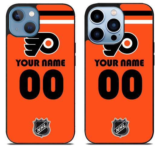 Custom Personalized Philadelphia Flyers NHL iPhone 13 | 13 Mini | 13 Pro | 13 Pro Max Case