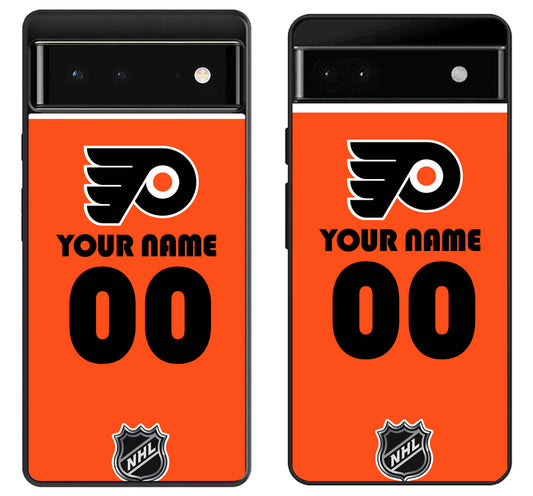 Custom Personalized Philadelphia Flyers NHL Google Pixel 6 | 6A | 6 Pro Case