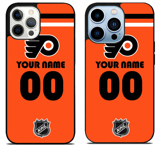 Custom Personalized Philadelphia Flyers NHL iPhone 15 Pro | iPhone 15 Pro Max Case