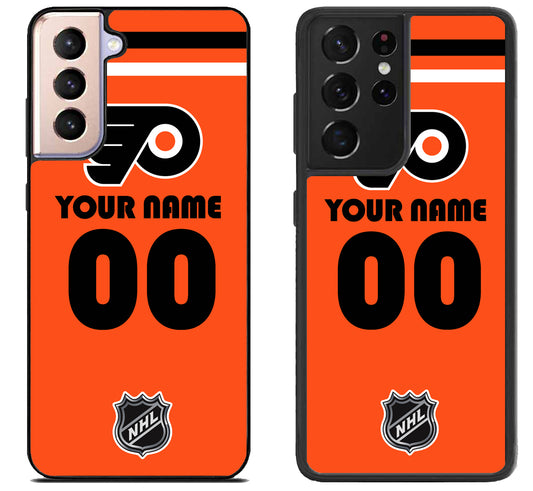 Custom Personalized Philadelphia Flyers NHL Samsung Galaxy S21 | S21 FE | S21+ | S21 Ultra Case