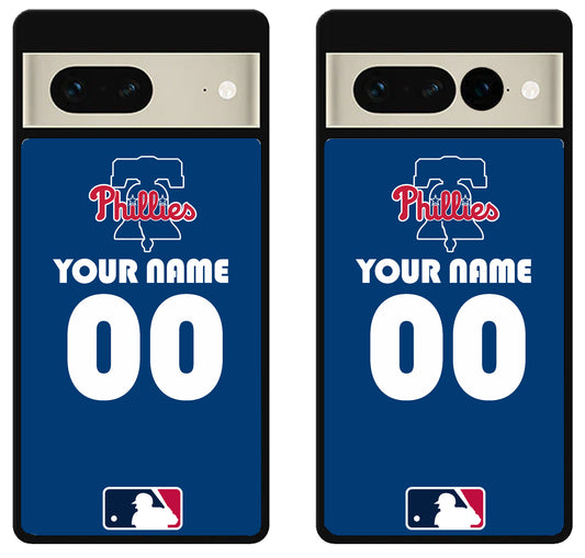 Custom Personalized Philadelphia Phillies MLB Google Pixel 7 | 7 Pro Case