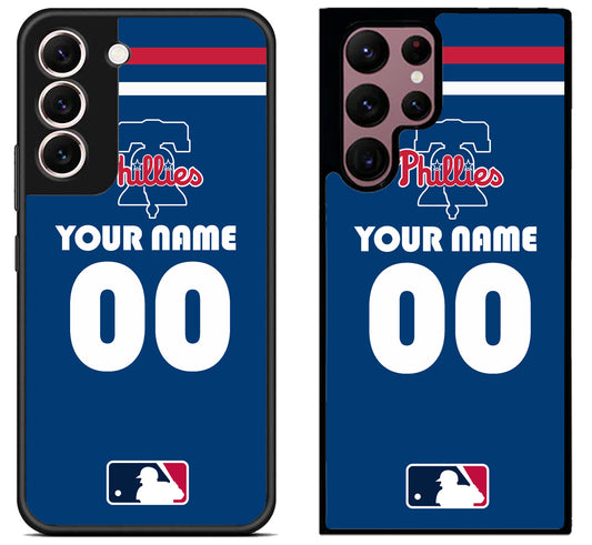 Custom Personalized Philadelphia Phillies MLB Samsung Galaxy S22 | S22+ | S22 Ultra Case
