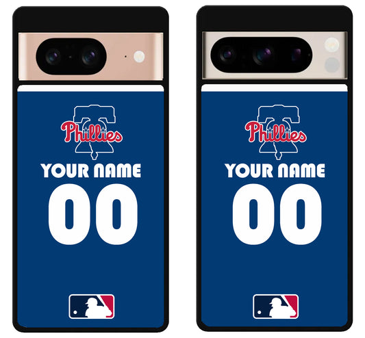 Custom Personalized Philadelphia Phillies MLB Google Pixel 8 | 8 Pro Case