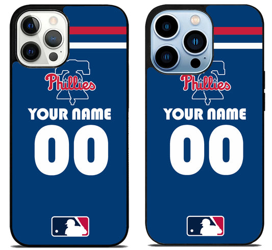 Custom Personalized Philadelphia Phillies MLB iPhone 15 Pro | iPhone 15 Pro Max Case