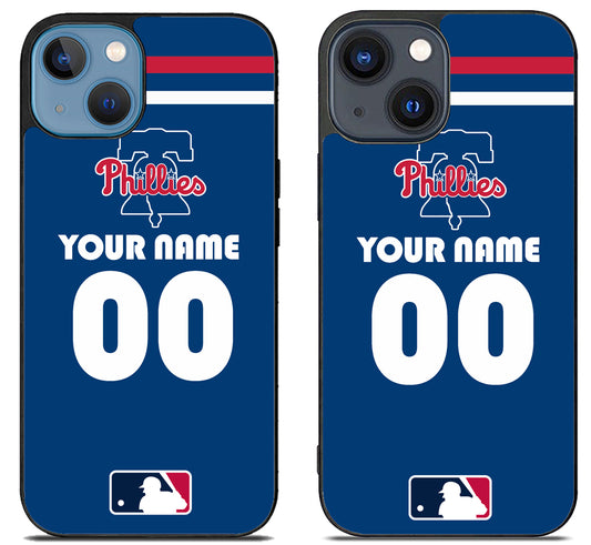 Custom Personalized Philadelphia Phillies MLB iPhone 15 | iPhone 15 Plus Case