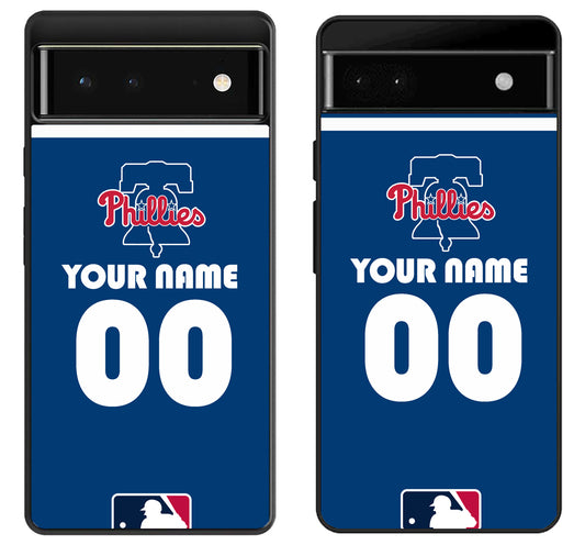 Custom Personalized Philadelphia Phillies MLB Google Pixel 6 | 6A | 6 Pro Case
