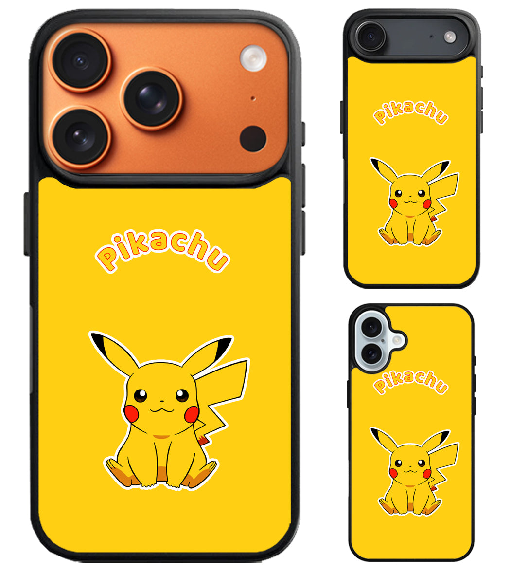 Pikachu Pokemon iPhone Air | iPhone 17 | 17 Pro | 17 Pro Max Case