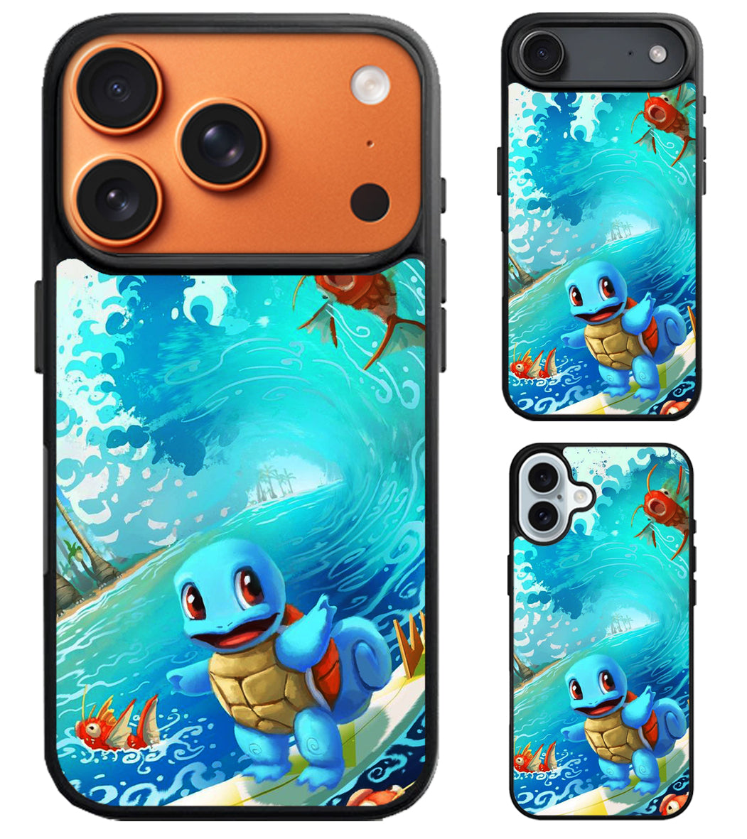Piplup Surfing Pokemon iPhone Air | iPhone 17 | 17 Pro | 17 Pro Max Case