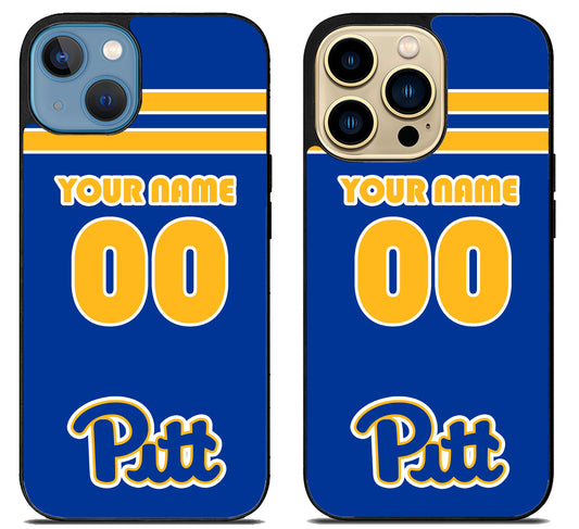 Custom Personalized Pittsburgh Panthers iPhone 14 | 14 Plus | 14 Pro | 14 Pro Max Case