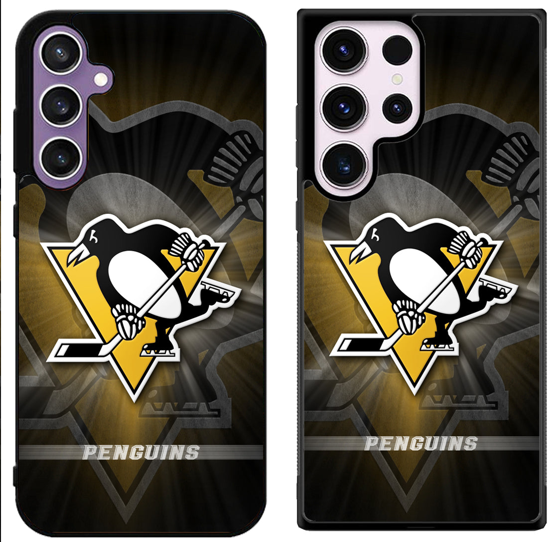 Pittsburgh Penguins Background Samsung Galaxy S24 | S24+ | S24 Ultra Case