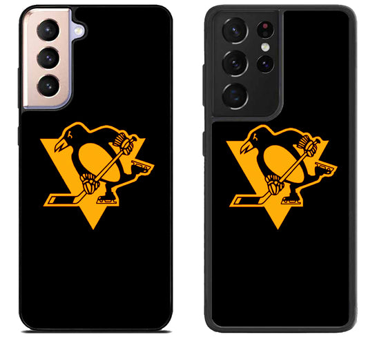 Pittsburgh Penguins Black Samsung Galaxy S21 | S21 FE | S21+ | S21 Ultra Case