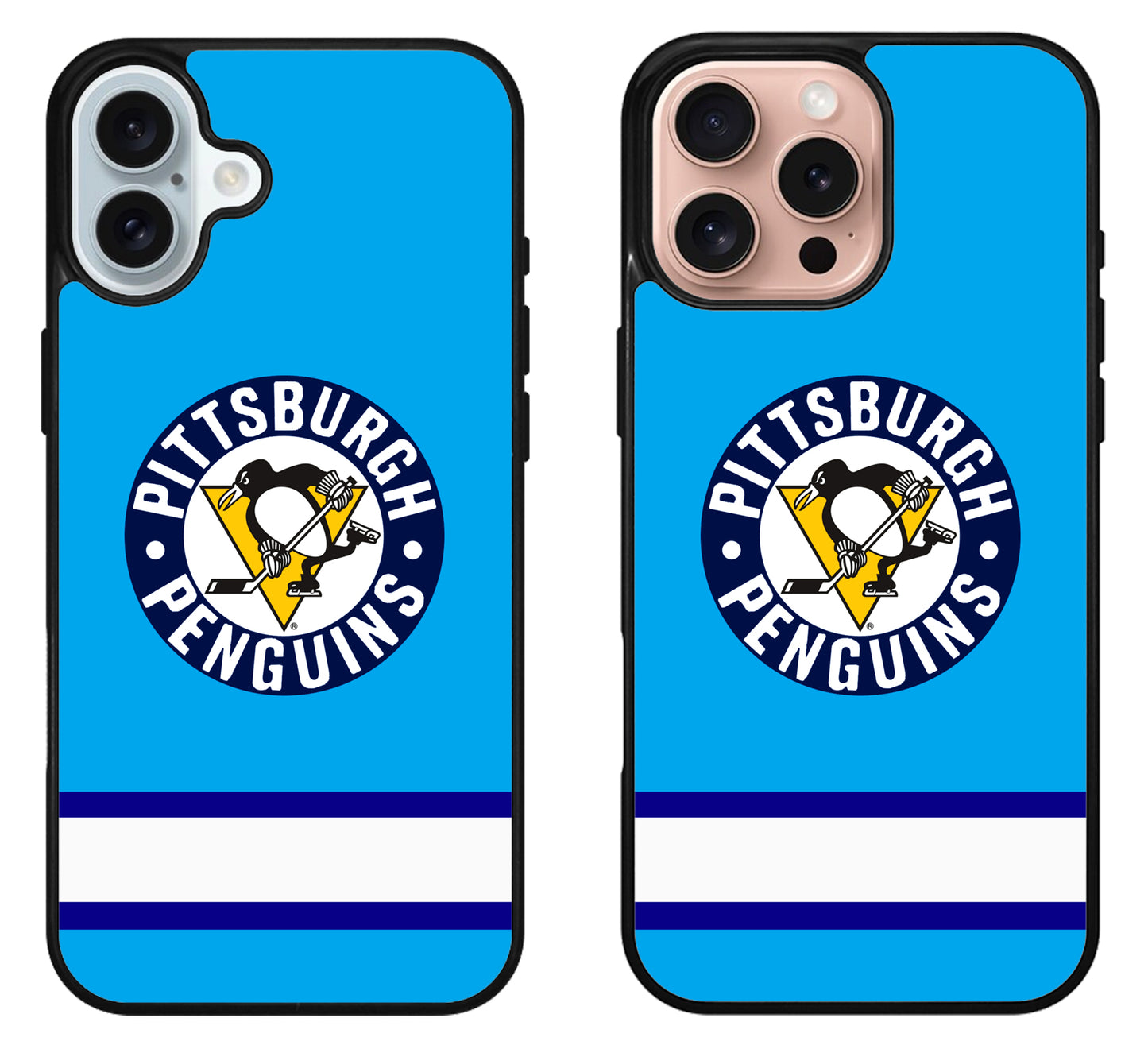 Pittsburgh Penguins Stripe iPhone 16 | 16 Plus | 16 Pro | 16 Pro Max Case