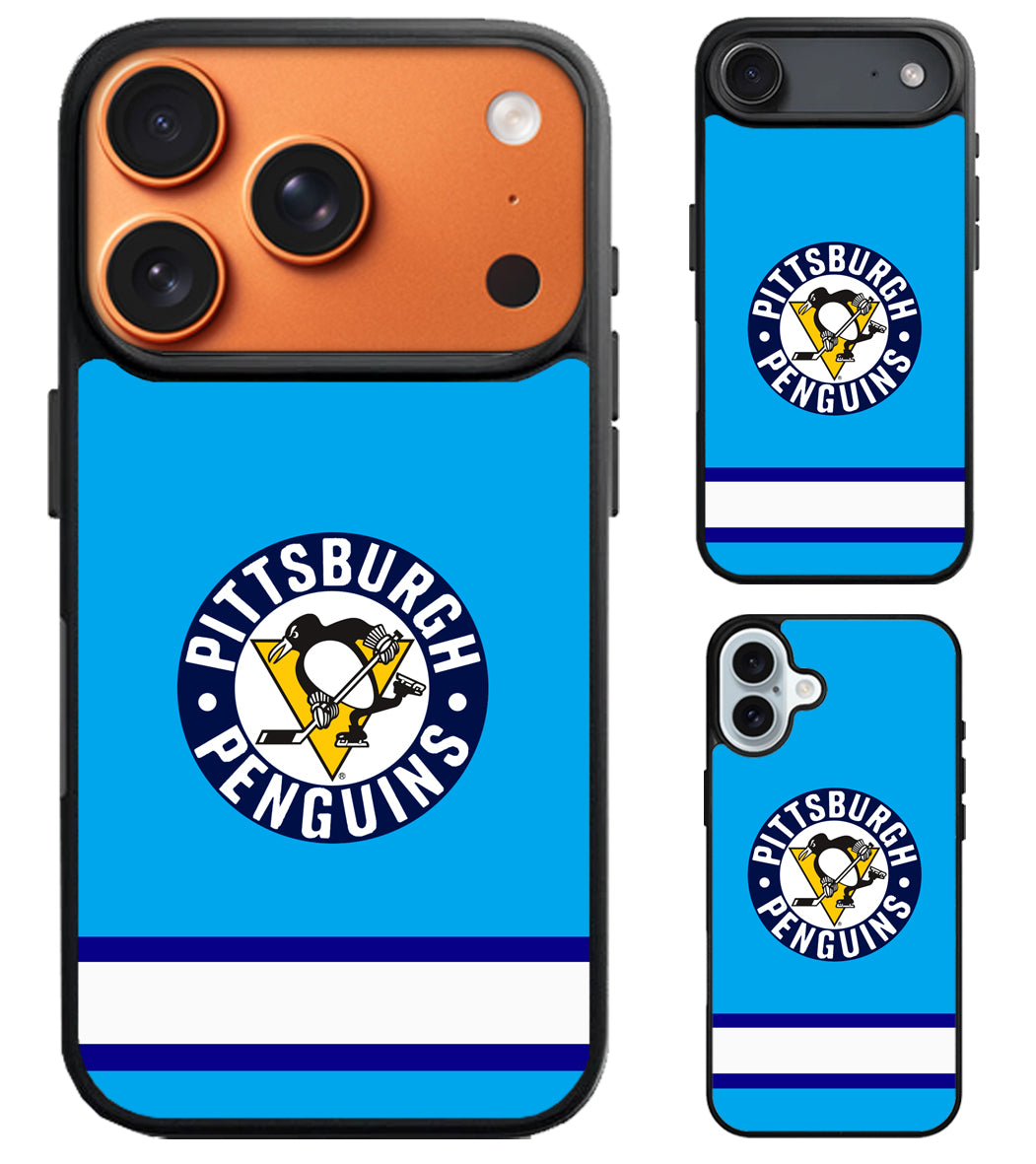 Pittsburgh Penguins Stripe iPhone Air | iPhone 17 | 17 Pro | 17 Pro Max Case