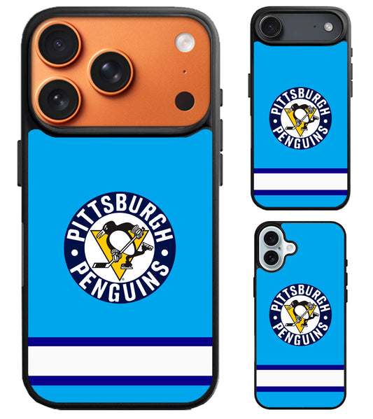 Pittsburgh Penguins Stripe iPhone Air | iPhone 17 | 17 Pro | 17 Pro Max Case