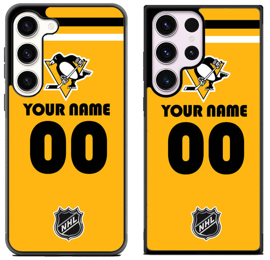 Custom Personalized Pittsburgh Penguins NHL Samsung Galaxy S23 | S23+ | S23 Ultra Case