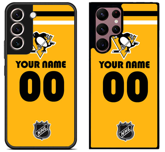 Custom Personalized Pittsburgh Penguins NHL Samsung Galaxy S22 | S22+ | S22 Ultra Case
