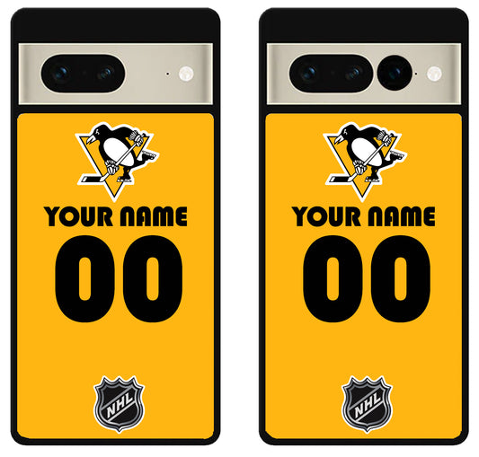 Custom Personalized Pittsburgh Penguins NHL Google Pixel 7 | 7 Pro Case