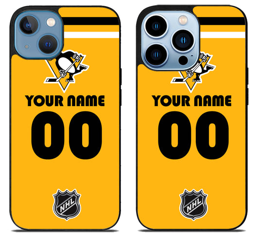 Custom Personalized Pittsburgh Penguins NHL iPhone 13 | 13 Mini | 13 Pro | 13 Pro Max Case