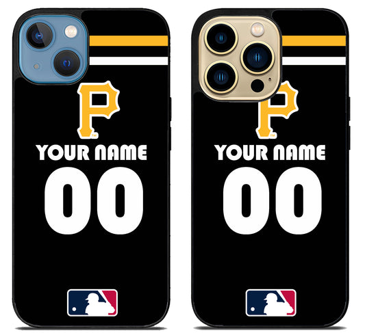 Custom Personalized Pittsburgh Pirates MLB iPhone 14 | 14 Plus | 14 Pro | 14 Pro Max Case