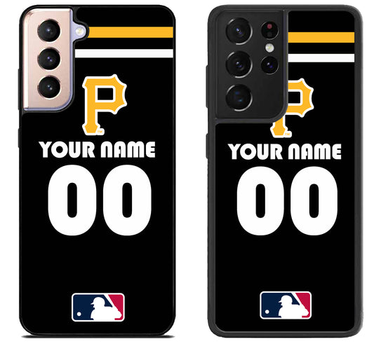 Custom Personalized Pittsburgh Pirates MLB Samsung Galaxy S21 | S21 FE | S21+ | S21 Ultra Case
