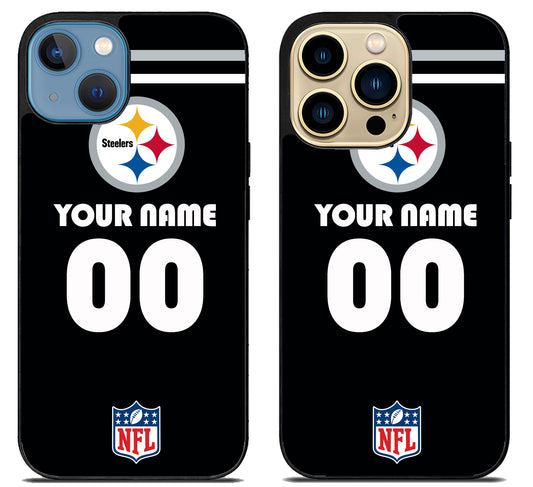 Custom Personalized Pittsburgh Steelers NFL iPhone 14 | 14 Plus | 14 Pro | 14 Pro Max Case