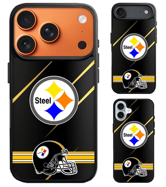 Pittsburgh Steelers American Metallic iPhone Air | iPhone 17 | 17 Pro | 17 Pro Max Case