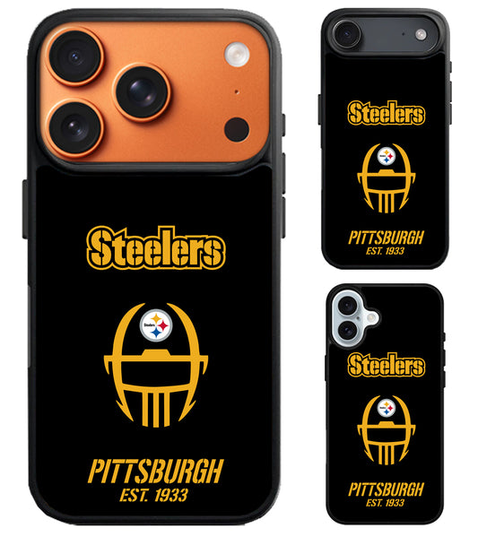 Pittsburgh Steelers Black iPhone Air | iPhone 17 | 17 Pro | 17 Pro Max Case