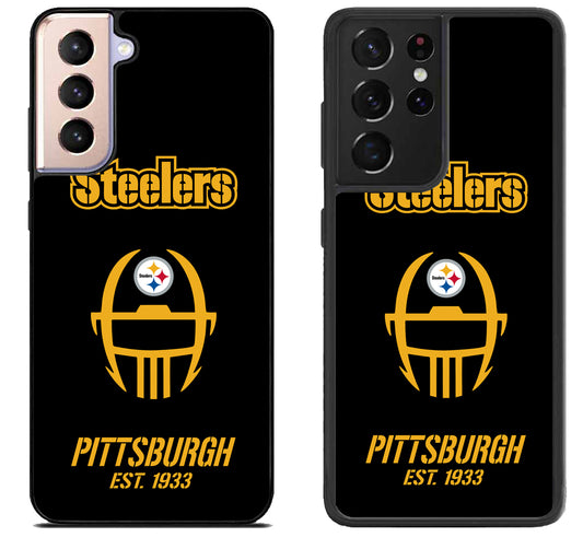 Pittsburgh Steelers Black Samsung Galaxy S21 | S21 FE | S21+ | S21 Ultra Case