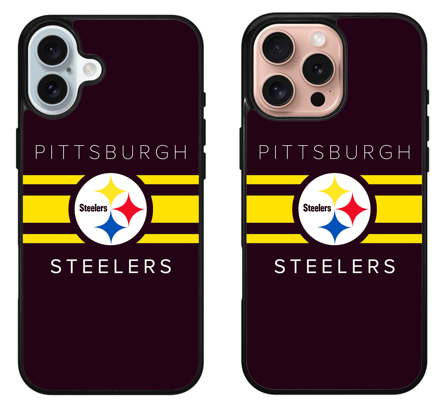 Pittsburgh Steelers Stripe iPhone 16 | 16 Plus | 16 Pro | 16 Pro Max Case