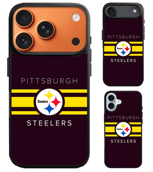 Pittsburgh Steelers Stripe iPhone Air | iPhone 17 | 17 Pro | 17 Pro Max Case