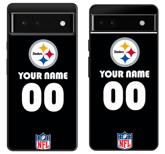 Custom Personalized Pittsburgh Steelers NFL Google Pixel 6 | 6A | 6 Pro Case