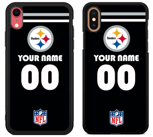 Custom Personalized Pittsburgh Steelers NFL iPhone X | Xs | Xr | Xs Max Case