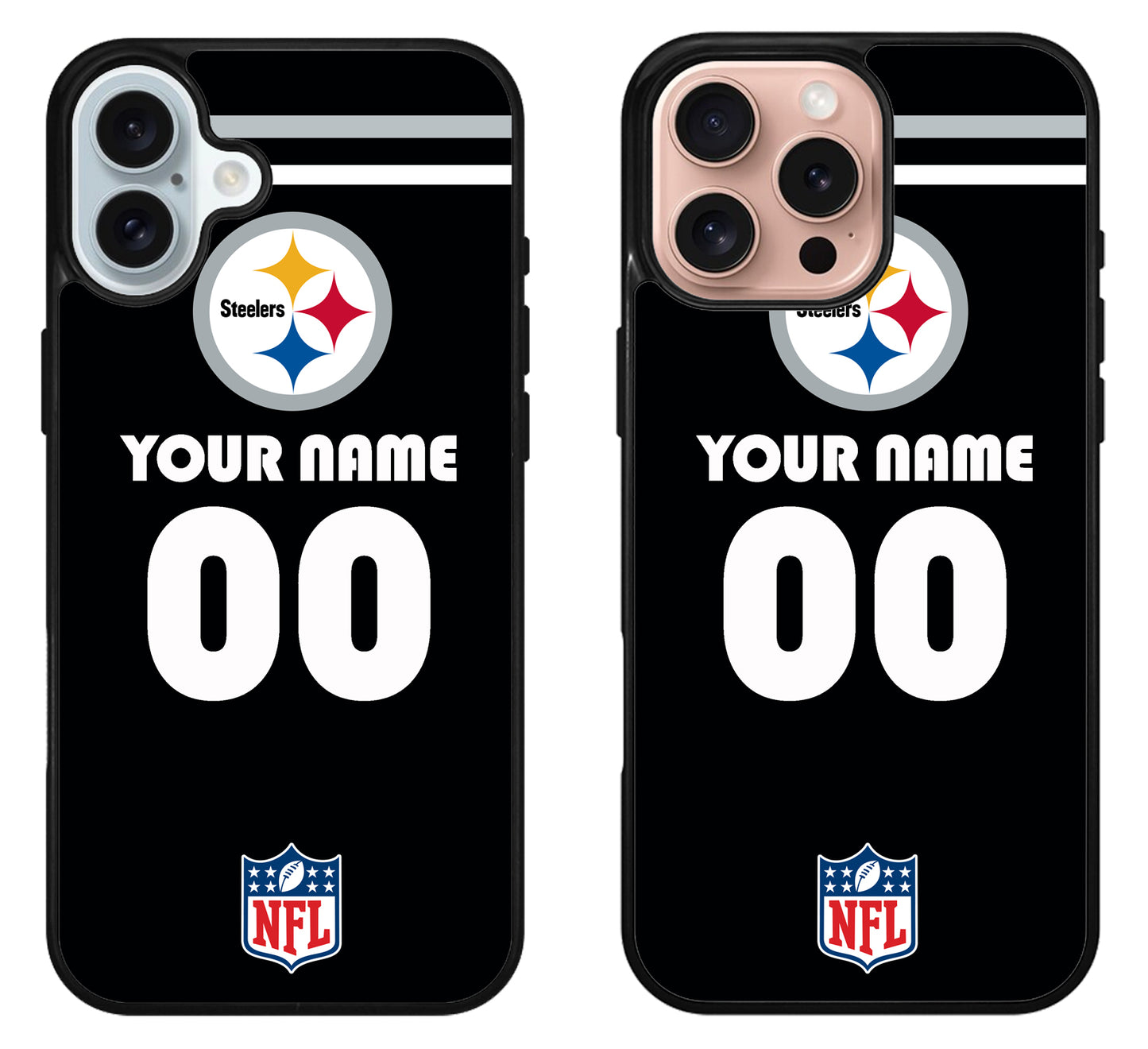 Custom Personalized Pittsburgh Steelers NFL iPhone 16 | 16 Plus | 16 Pro | 16 Pro Max Case