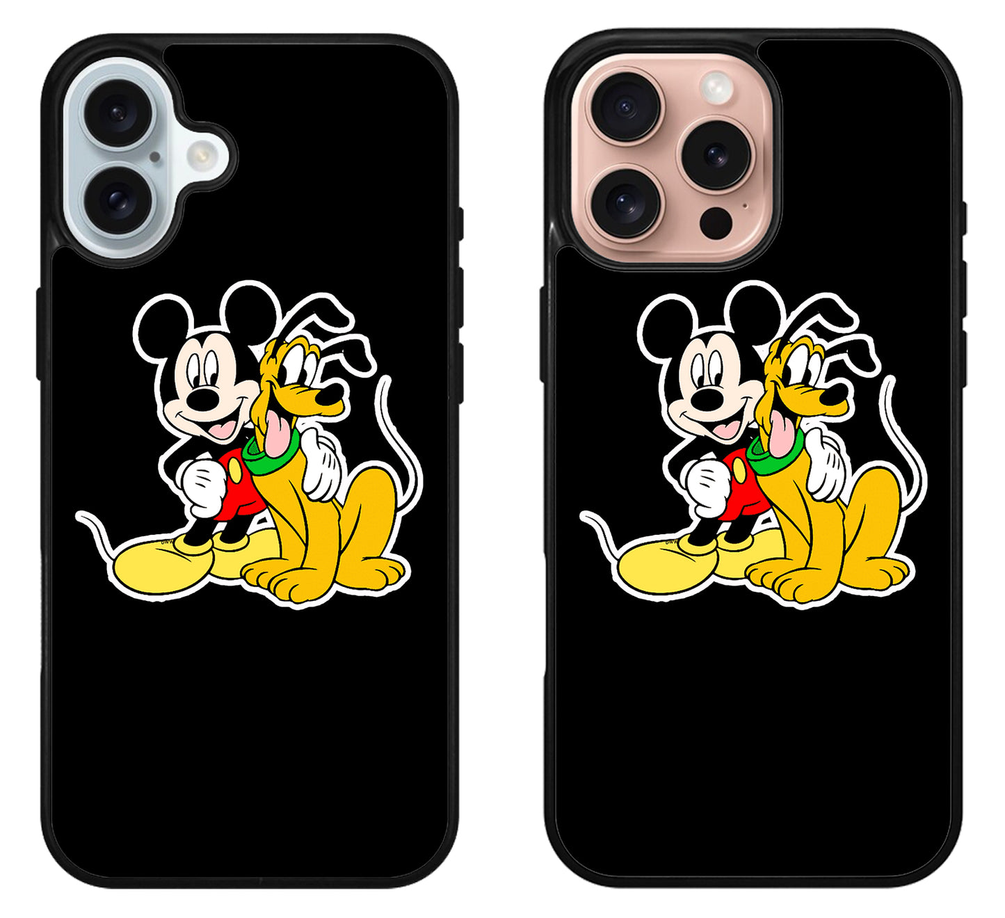 Pluto Mickey Mouse Black iPhone 16 | 16 Plus | 16 Pro | 16 Pro Max Case