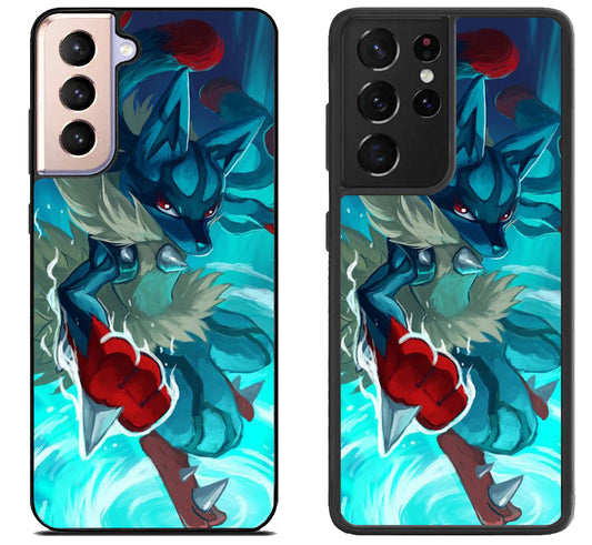 Pokemon Lucario Style Samsung Galaxy S21 | S21 FE | S21+ | S21 Ultra Case