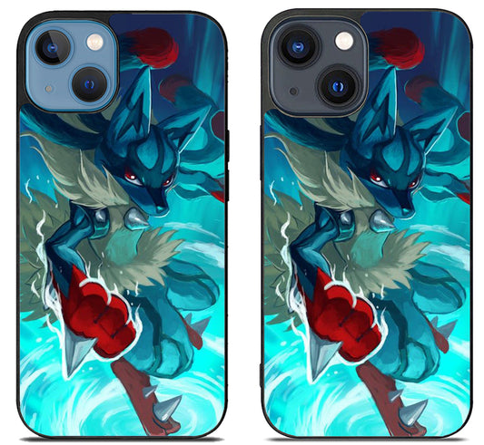 Pokemon Lucario Style iPhone 15 | iPhone 15 Plus Case