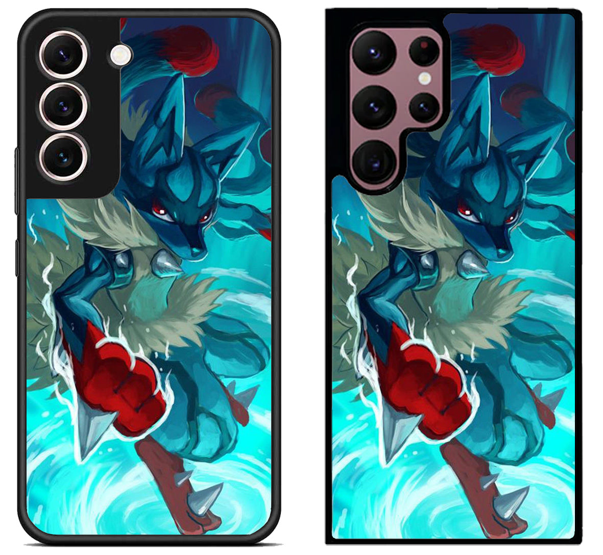 Pokemon Lucario Style Samsung Galaxy S22 | S22+ | S22 Ultra Case
