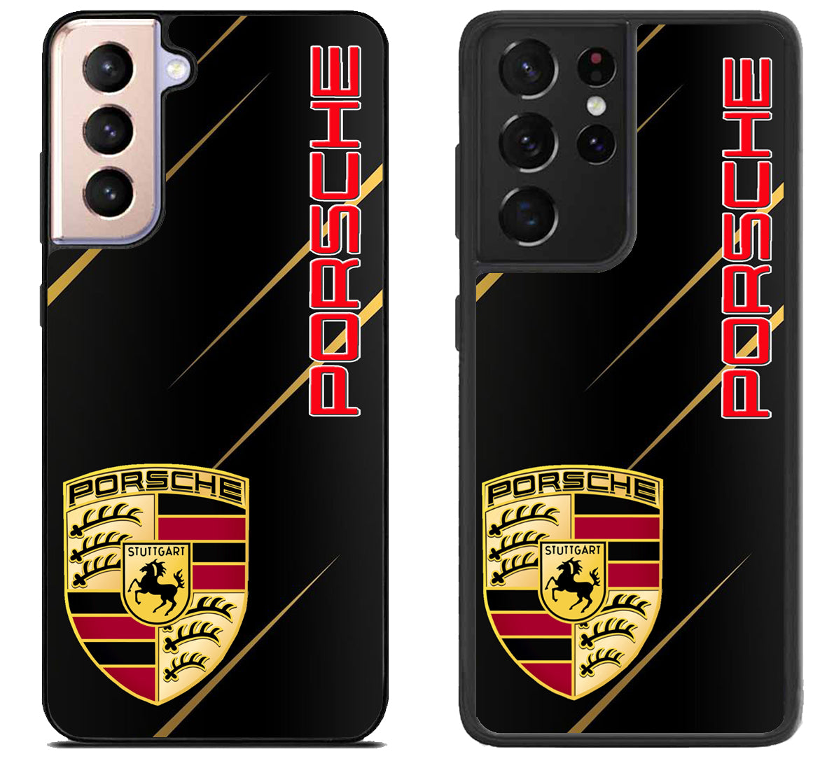 Porsche Black Cover Samsung Galaxy S21 | S21 FE | S21+ | S21 Ultra Case