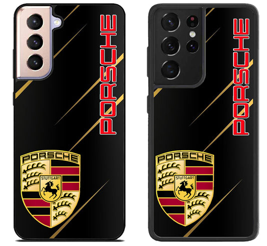 Porsche Black Cover Samsung Galaxy S21 | S21 FE | S21+ | S21 Ultra Case