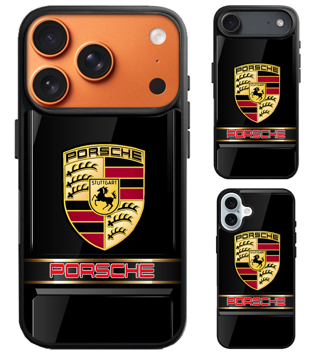 Porsche Black Metallic iPhone Air | iPhone 17 | 17 Pro | 17 Pro Max Case