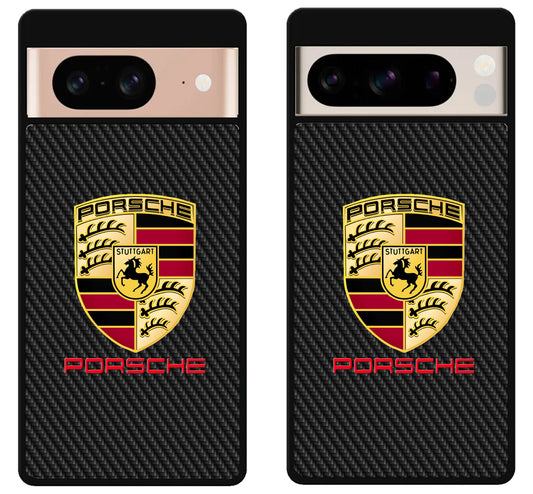 Porsche Carbon Logo Google Pixel 8 | 8 Pro Case