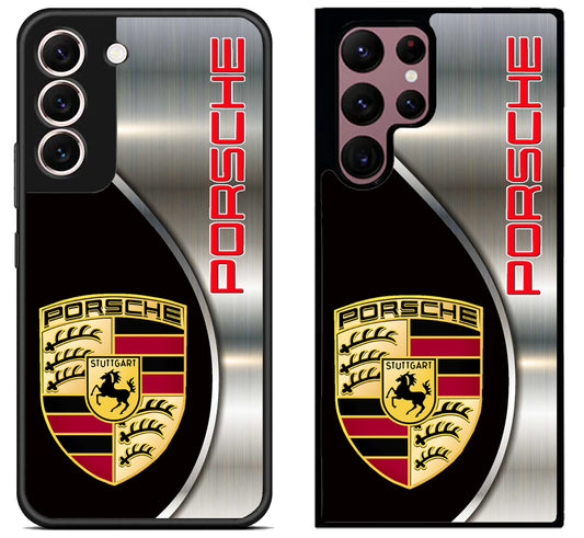 Porsche Metallic Silver Samsung Galaxy S22 | S22+ | S22 Ultra Case